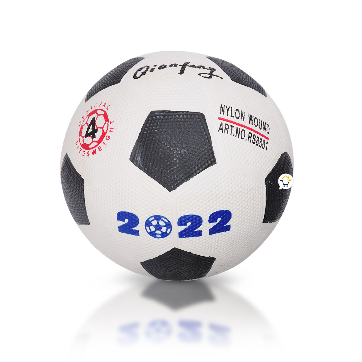 Miniatura 2 de Balon Futbol N°4 Juguete Blanco JS2202